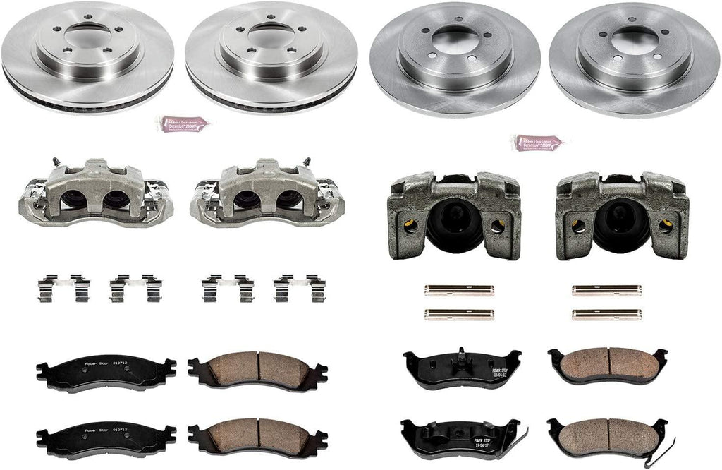 KCOE1443 Autospecialty 1-Click OE Replacement Brake Kit with Calipers