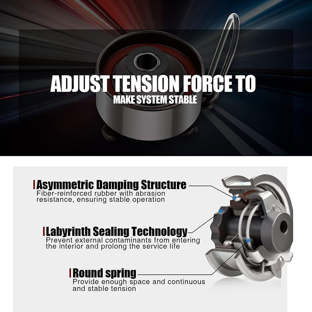 Compatible for Timing Belt Kit Compatible for 1996-2000 for Honda Civic Timing Belt Kit 1.6L SOHC 97 D16Y5 D16Y7 D16Y8