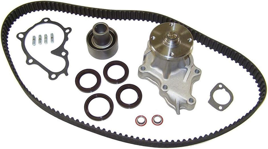 DNJ TBK634DWP Timing Belt Kit with Water Pump for 1994-1995 Nissan D21, Pickup 3.0L SOHC V6 12V 181Cid VG30E