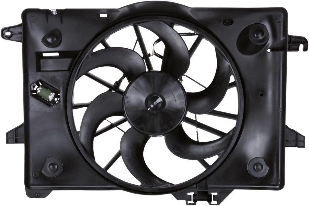 620680 Cooling Fan Assembly Compatible with 2000-2002 Ford Crown Victoria, Black