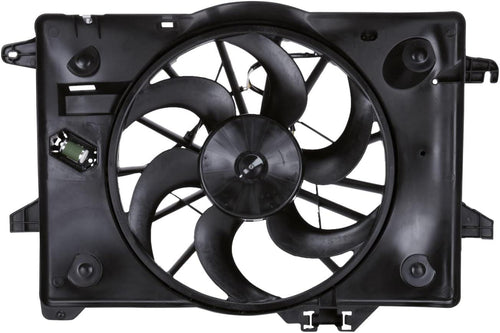620680 Cooling Fan Assembly Compatible with 2000-2002 Ford Crown Victoria, Black