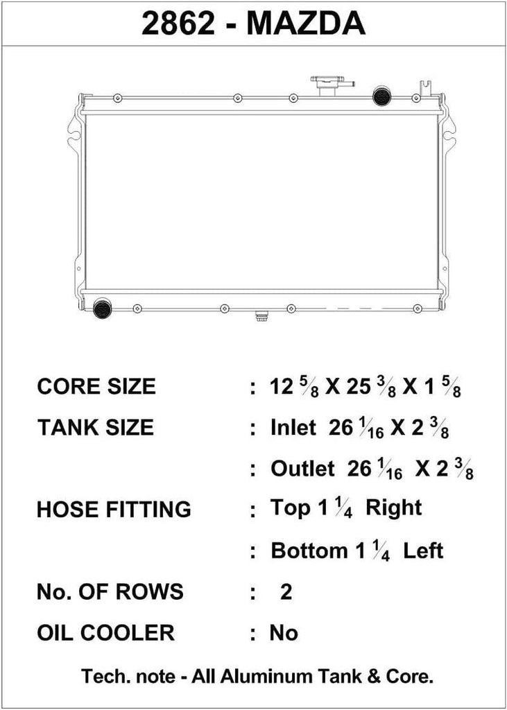 2862 High Performance Radiator