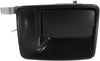 Rear Exterior Door Handle Compatible with 1999-2016 Ford F-250 Super Duty/F-350 Super Duty Smooth Black, Set of 2, Driver and Passenger Side
