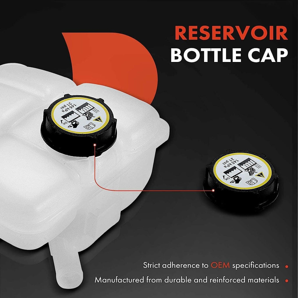 A-Premium Engine Coolant Overflow Recovery Reservoir Tank [W/Cap] Compatible with Ford Focus 07-11, Volvo C30 07-13, C70 06-13, S40 04-11, V50 05-11, 2.4L 2.5L, Replace # 30776151