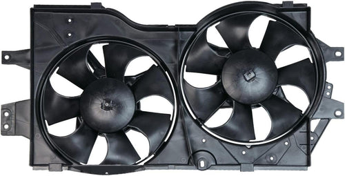 620140 Cooling Fan Assembly Compatible with 1996-2000 Dodge Caravan/Grand Caravan , Black