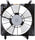 600600 Cooling Fan Assembly Compatible with 2002-2006 Acura RSX , Black