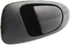 Front and Rear Door Handle Compatible with 1992-1995 Honda Civic outside Set of 4 Smooth Black Passenger Side