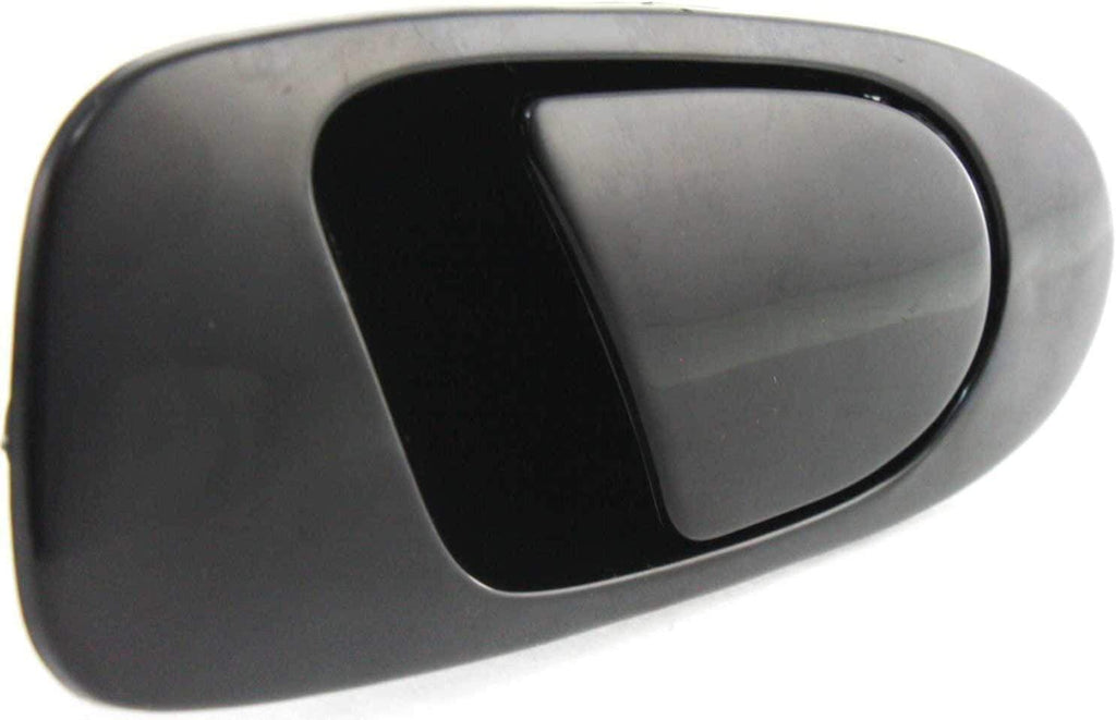 Front and Rear Door Handle Compatible with 1992-1995 Honda Civic outside Set of 4 Smooth Black Passenger Side
