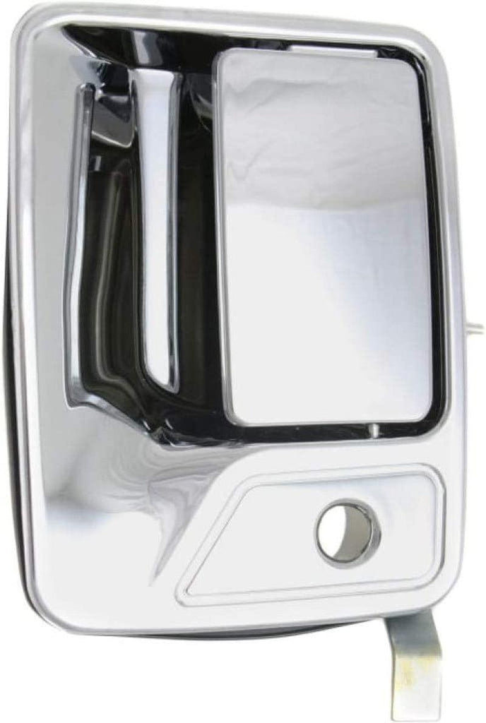for Ford F-250 Super Duty Exterior Door Handle Front, Driver Side Chrome (1999-2016) | with Key Hole| Trim:All Submodels