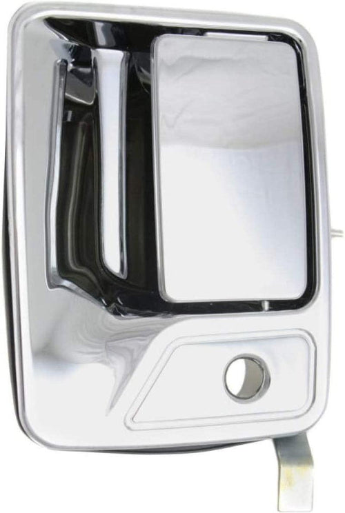 for Ford F-250 Super Duty Exterior Door Handle Front, Driver Side Chrome (1999-2016) | with Key Hole| Trim:All Submodels