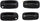 Front and Rear, Driver and Passenger Side Exterior Door Handle Set Compatible with 2000-2006 Chevrolet Tahoe, Suburban 1500, Suburban 2500, Fits 2002-2006 Chevrolet Avalanche 1500