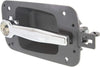 for International Prostar Exterior Door Handle Front, Driver Side Black Bezel with Chrome Lever (2008-2011) | with Key Hole| Trim: Base/Pro La647/Pro LF647