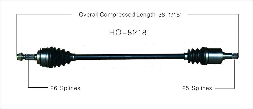 HO-8218 CV Axle Shaft
