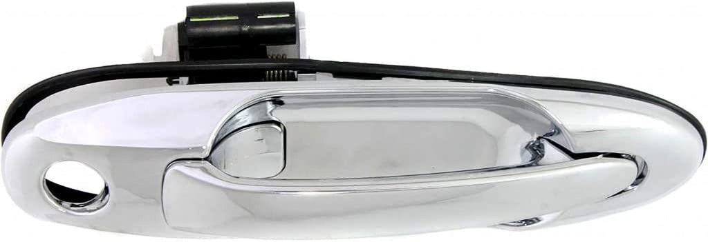 Compatible with Toyota Tundra Exterior Door Handle Front, Passenger Side Chrome (2004-2006) | with Key Hole| Trim: Limited/Sr5/Base