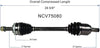 NCV75080 CV Axle Shaft Assembly - Left Front (Driver Side)