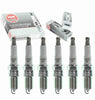 6 Pc NGK V-Power Spark Plugs Compatible with Ford Fusion 3.0L V6 2006-2009