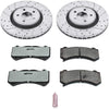 K5957-26 Front Z26 Carbon Fiber Brake Pads with Drilled & Slotted Brake Rotors Kit