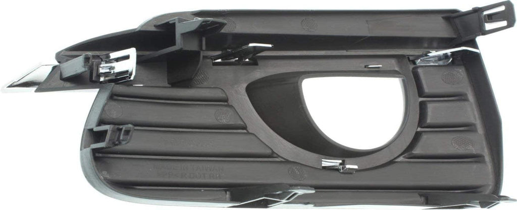 Fog Lamp Molding Compatible with 2014-2017 Infiniti Q50 Cover Finisher with Chrome Bezel Base/(Hybrid Standard Type)/Premium Models Passenger and Driver Side