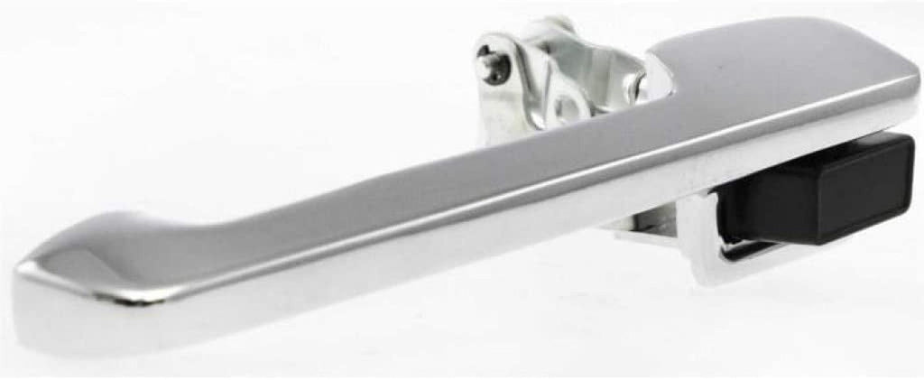 For Ford F-150 Exterior Door Handle Front, Driver Side Chrome (1980-1996) | with Key Hole| Trim:All Submodels