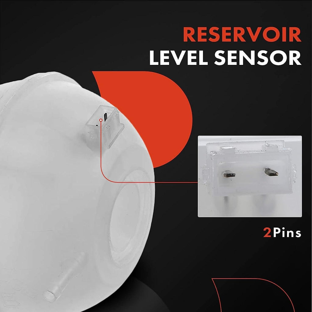 A-Premium Engine Coolant Overflow Recovery Reservoir Tank Compatible with VW Cabrio 1995-2002, Corrado 1990-1992, Golf 1989-1999, Jetta 1989-1998, Passat 1990-1997, Replace # 1H0121407A