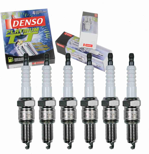 6 Pc DENSO Platinum TT Spark Plugs Compatible with Dodge Caravan 3.0L 3.3L 3.8L V6 1987-2000