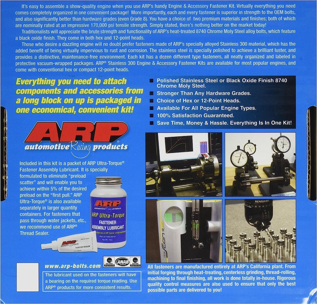 545-9501 12-Point Stainless Steel Complete Engine Fastener Kit