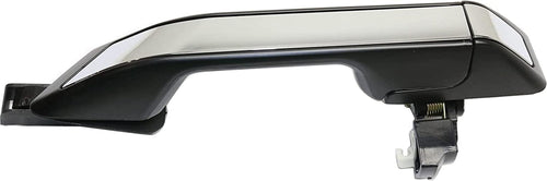 Front Exterior Door Handle Compatible with 2011-2017 Honda Odyssey Primed Black, with Chrome Insert, Passenger Side