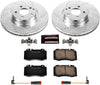K6752 Front Z23 Carbon Fiber Brake Pads with Drilled & Slotted Brake Rotors Kit