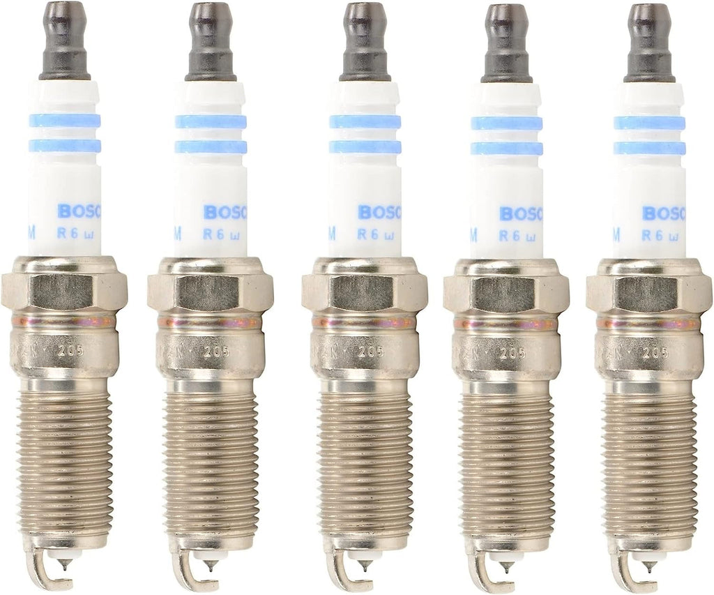 Premium Double Platinum Set of 5 Spark Plugs for Chevrolet GMC Isuzu Hummer