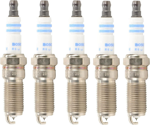 Premium Double Platinum Set of 5 Spark Plugs for Chevrolet GMC Isuzu Hummer