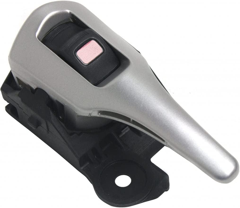 Door Handle for Toyota Corolla 2009-2015 Driver Side | Interior | Front or Rear | Silver Lever | with Door Lock Button | Trim:All Submodels | TO1352162 | 6920612230B0