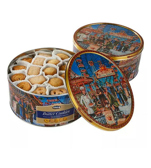 2 Pack | Jacobsens Original Premium Danish Butter Cookies, 3.53 lb. Tin