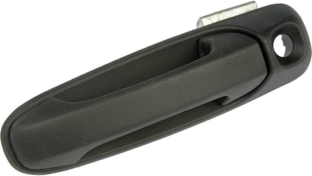 for Dodge Ram 1500 2002 03 04 05 06 07 2008 Exterior Door Handle Driver Side | Front | Textured Black | Plastic | Replacement for 55275949AB | 55275949AC