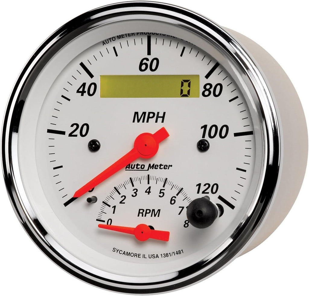 1381 Arctic White Tach/Speedo Combo