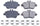 17-1646, Z17 Rear Ceramic Brake Pads with Hardware