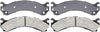 Silver 14D909CH Ceramic Rear Disc Brake Pad Set with Hardware