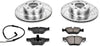 K3087 Front Z23 Carbon Fiber Brake Pads with Drilled & Slotted Brake Rotors Kit