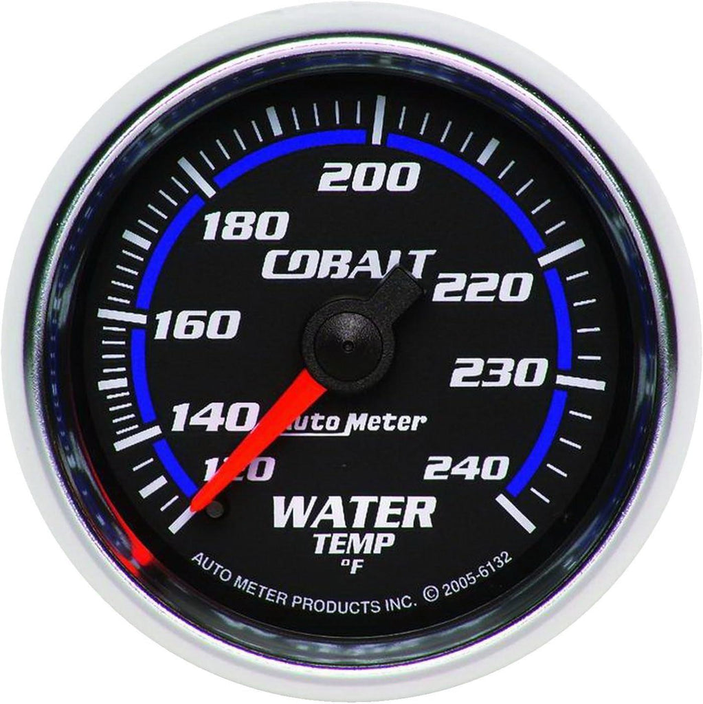 6132 Cobalt 2-1/16" 120-240 F Mechanical Water Temperature Gauge
