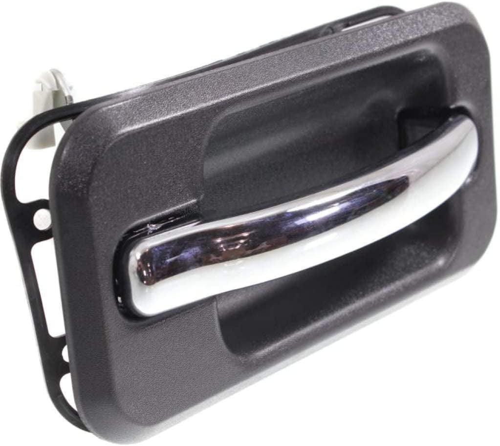 Door Handle for Hummer H2 2003-2009 Passenger Side | Exterior | Rear | Black Bezel | with Chrome Lever | Trim: Base | HU1521101 | 25845865