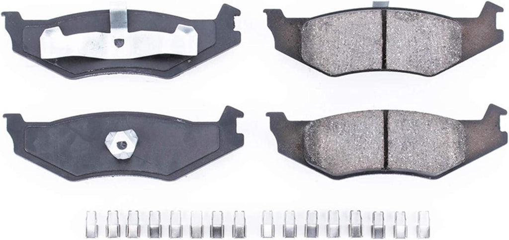 17-512, Z17 Rear Ceramic Brake Pads with Hardware