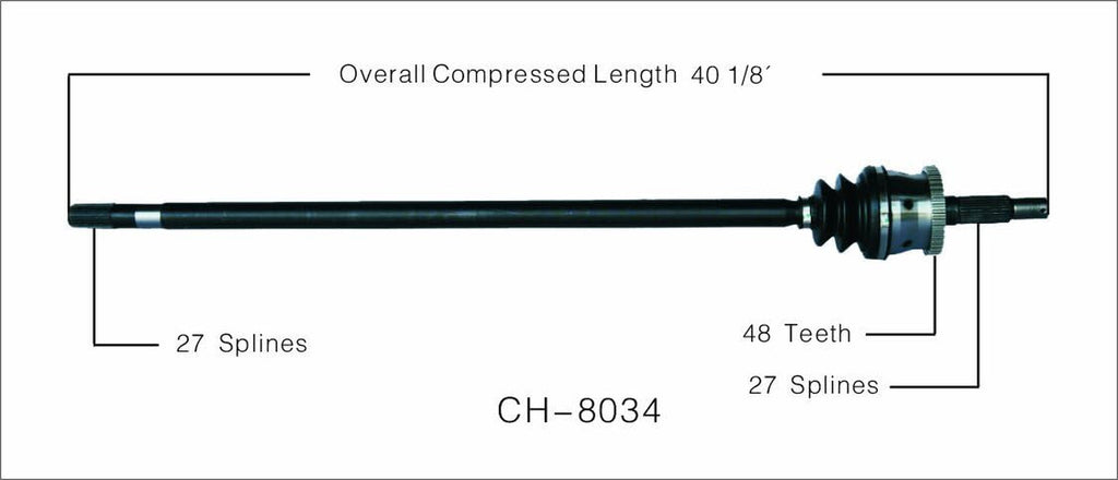 CH-8034 CV Axle Shaft