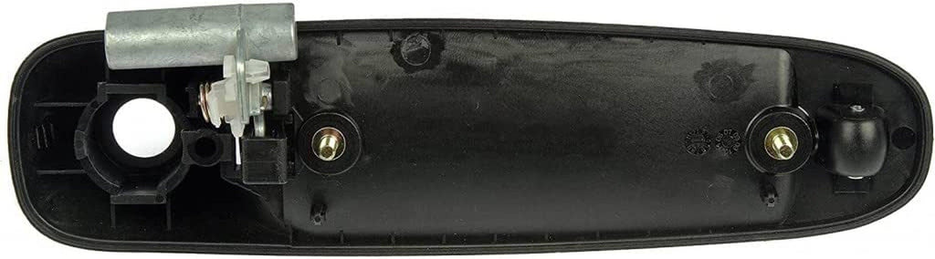 for Dodge Ram 1500 2002 03 04 05 06 07 2008 Exterior Door Handle Driver Side | Front | Textured Black | Plastic | Replacement for 55275949AB | 55275949AC
