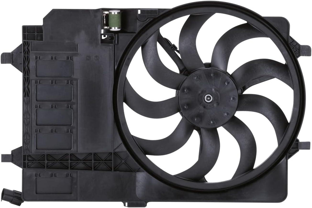 621980 Cooling Fan Assembly Compatible with 2002-2003 Mini Mini Cooper, Black