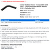 Lower Radiator Hose - Compatible with 1937 - 1938 Chevy Master Deluxe 3.5L 6-Cylinder GAS