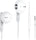 Wired Earbuds with Microphone, Kimwood Wired Earphones In-Ear Headphones Hifi Stereo, Powerful Bass and Crystal Clear Audio, Compatible with Iphone, Ipad, Android, Computer Most with 3.5Mm Jack(Clear)