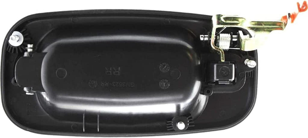For Chevy Silverado 1500 2001 02 03 04 05 06 2007 Door Handle Passenger Side | Rear | Outer | Crew Cab | Black | Replacement for GM1521105 | 15721572, 19356467