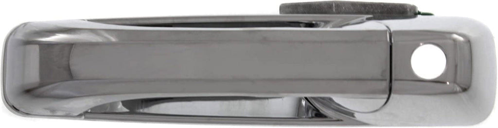 Front Exterior Door Handle Compatible with 2009-2010 Dodge Ram 1500 and 2010 Dodge Ram 2500 / Ram 3500 All Chrome, with Keyhole, Set of 2, Driver and Passenger Side