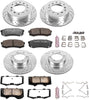 K2422-36 Front and Rear Z36 Truck & Tow Brake Kit, Carbon Fiber Ceramic Brake Pads and Drilled/Slotted Brake Rotors