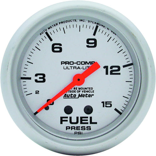 4411 Ultra-Lite Mechanical Fuel Pressure Gauge, 2-5/8