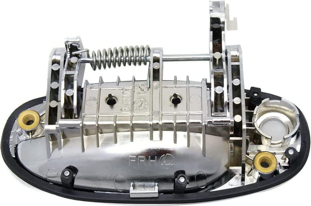 Front Exterior Door Handle Compatible with 2004-2006 Chevrolet Aveo and 2009-2011 Chevrolet Aveo5, Set of 2, Driver and Passenger Side, Chrome